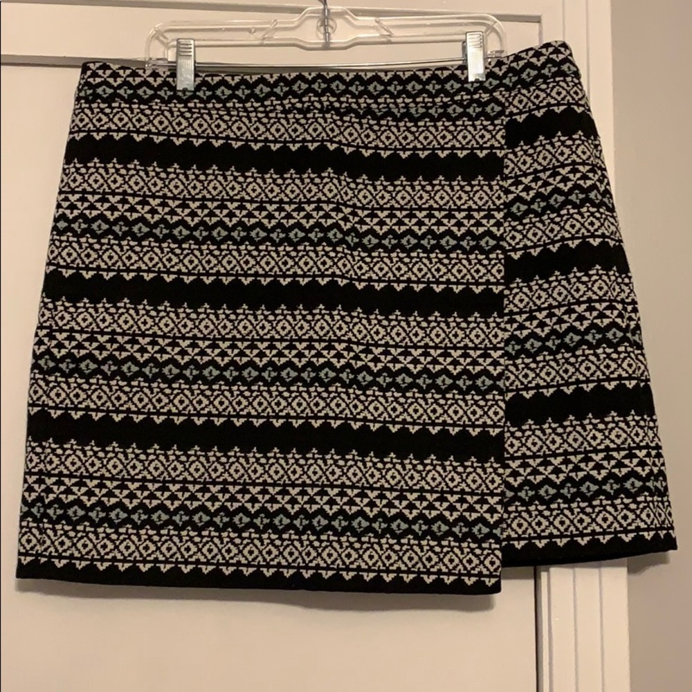 Faux wrap skirt